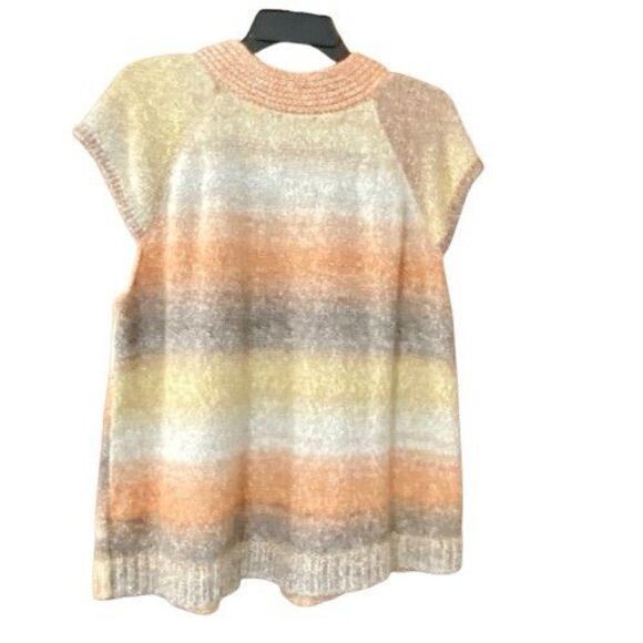 Westbound Womens Sweater Vest Womens Size 1X Short Sleeve Multicolored - Picture 2 of 8